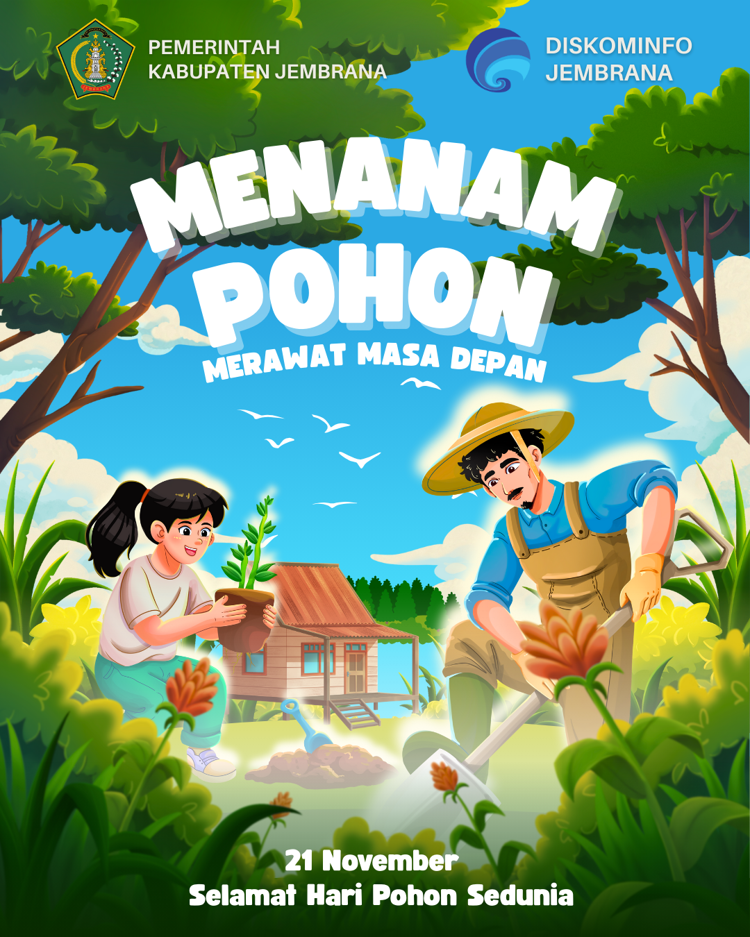 Infografis Hari Pohon Sedunia Tahun 2025